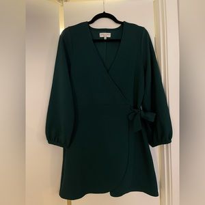 Petite Madewell Faux Wrap Mini Dress